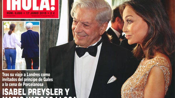 Vargas Llosa e Isabel Preysler, fotografiados juntos en Madrid