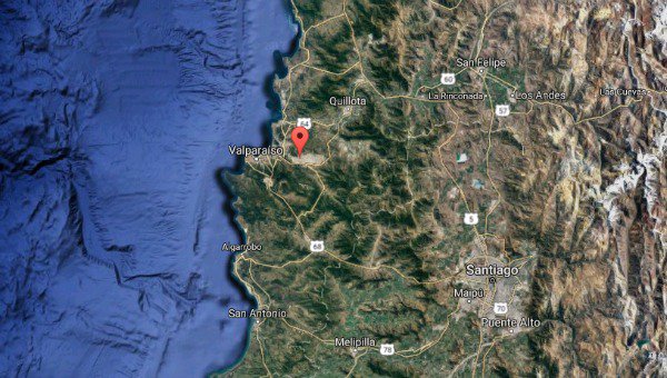 Fuerte sismo en zona central de Chile