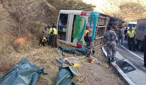 Cuatro fallecidos en el accidente de bus en la ruta Piura-Loja