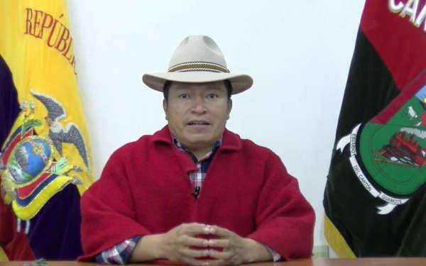 Delfín Quishpe pide disculpas a Guillermo Lasso tras altercado durante campaña electoral