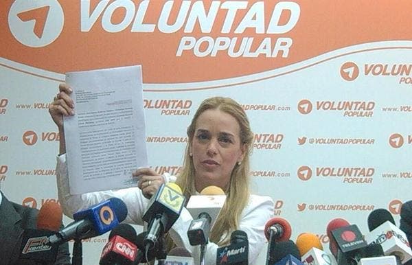 Lilian Tintori pide ayuda a presidentes de Unasur por la libertad de su esposo