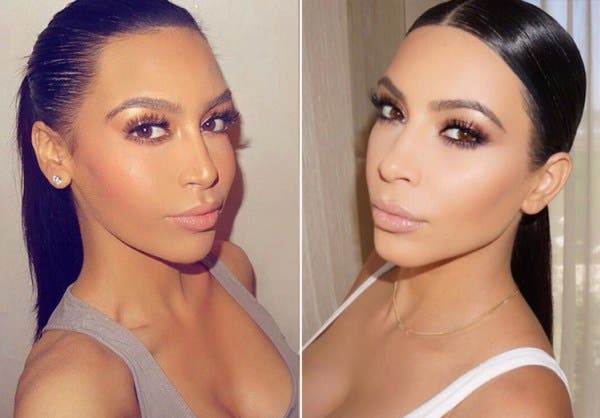 La ‘gemela’ de Kim Kardashian que conmociona las redes