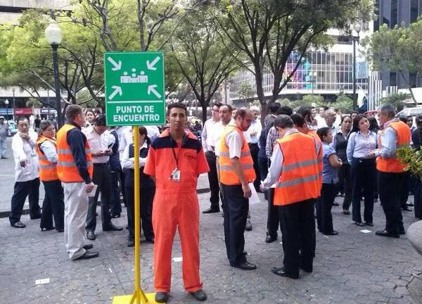 El tiempo de reacción en cada incidente del simulacro fue entre tres a cinco minutos