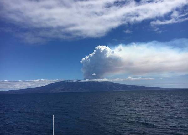 Erupciona el volcán La Cumbre en una isla deshabitada de Galápagos