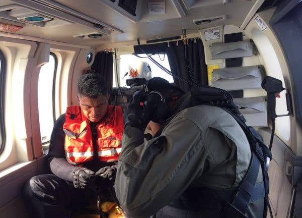 Armada evacúa en helicóptero a un peruano con reacción alérgica
