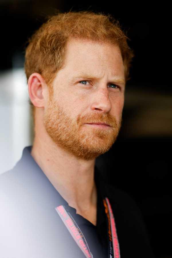 $!Foto del Príncipe Harry, Duque de Sussex, tomada antes del Gran Premio de F1 de Estados Unidos en Austin, Texas en Octubre del 2023. El príncipe viajó a Inglaterra en cuanto se enteró de que su padre sufre de cáncer.