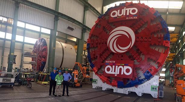 Inicia ensamblaje de tuneladora para el Metro de Quito