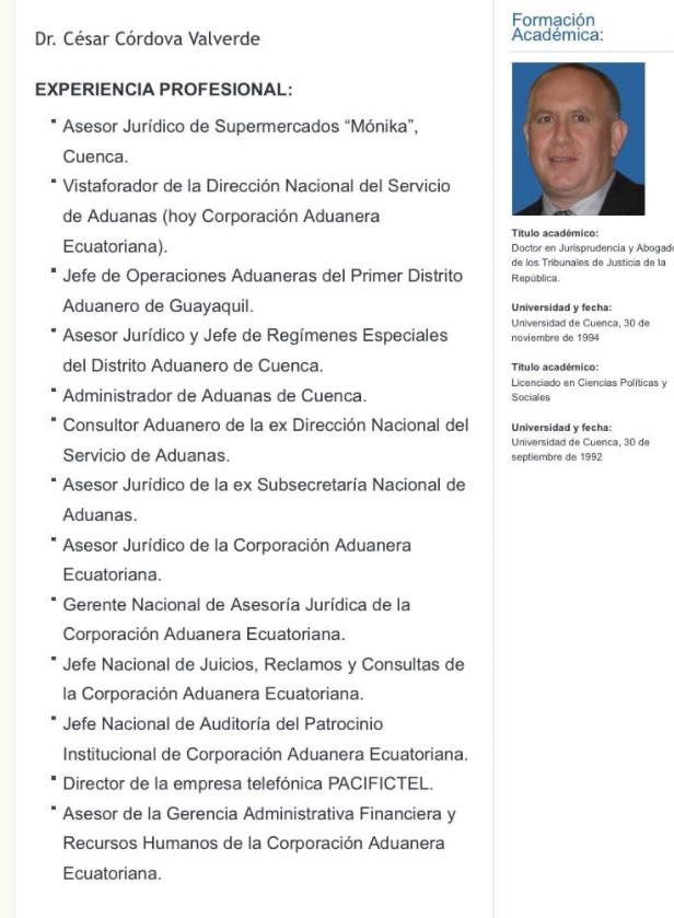 $!CPCCS designó a César Córdova como Defensor del Pueblo encargado