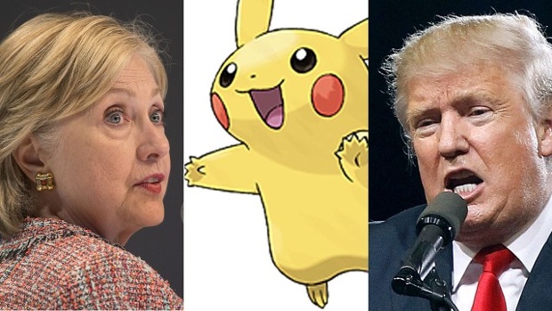 Pokémon Go, la nueva arma de Clinton y Trump para captar votos