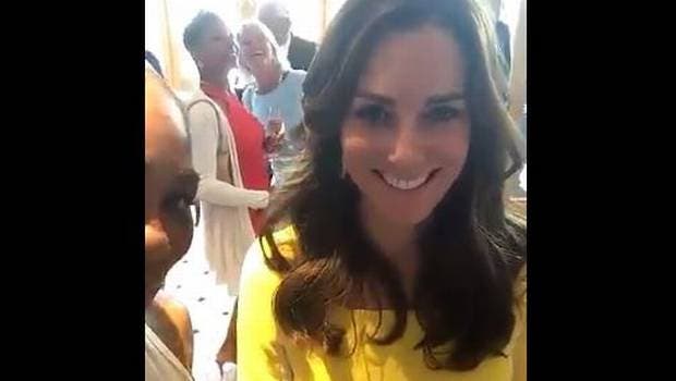 Kate Middleton en el Snapchat de Serena Williams