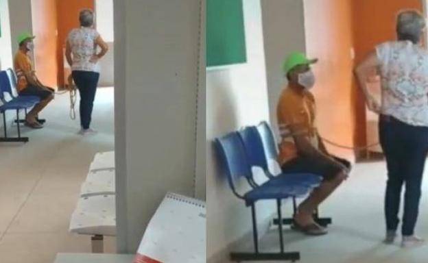 Ató a su marido para llevarlo por la fuerza a vacunarse contra la COVID-19