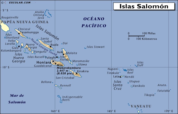 Un terremoto de 7,7 grados se registra en las Islas Salomón
