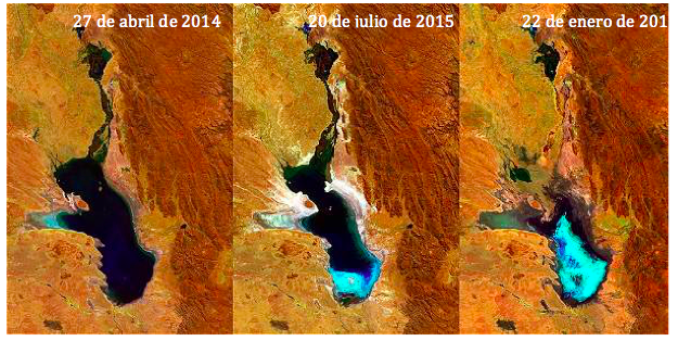 $!El segundo lago más grande de Bolivia está a punto de desaparecer