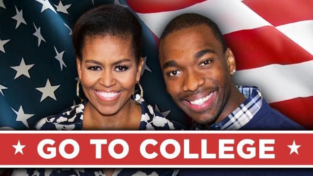Michelle Obama anima a jóvenes a ir a la universidad a ritmo de rap