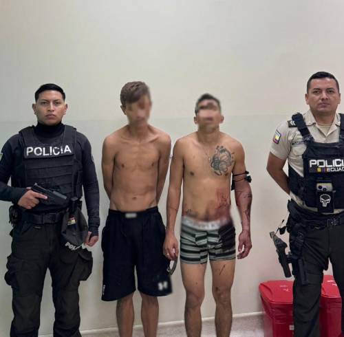 Los dos presuntos sospechosos del asesinato en el mercado Montebello.