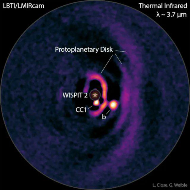 $!Imagen referencial de WISPIT 2b captado recientemente. (Foto: Redes Sociales.)​​​