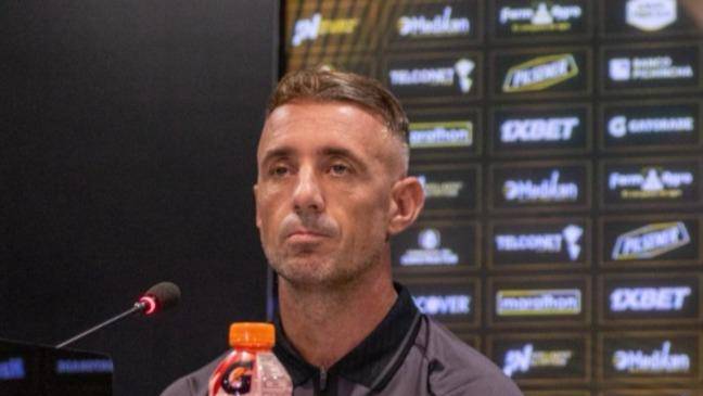 Damián Díaz durante la rueda de prensa.