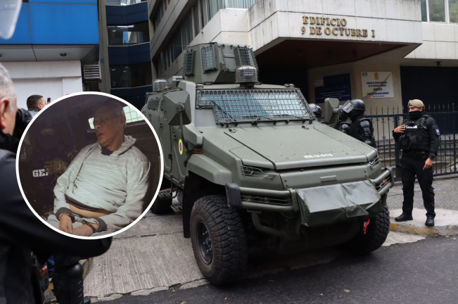 Jorge Glas ya está en La Roca: fue detenido en la Embajada de México y trasladado a Guayaquil