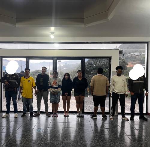 Los siete aprehendidos por el ataque con explosivos contra la Arcom en Machala.