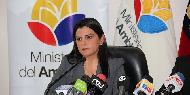 Lorena Tapia deja el Ministerio de Ambiente
