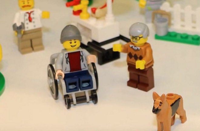 Por primera vez en la historia, LEGO lanza usuario de silla de ruedas