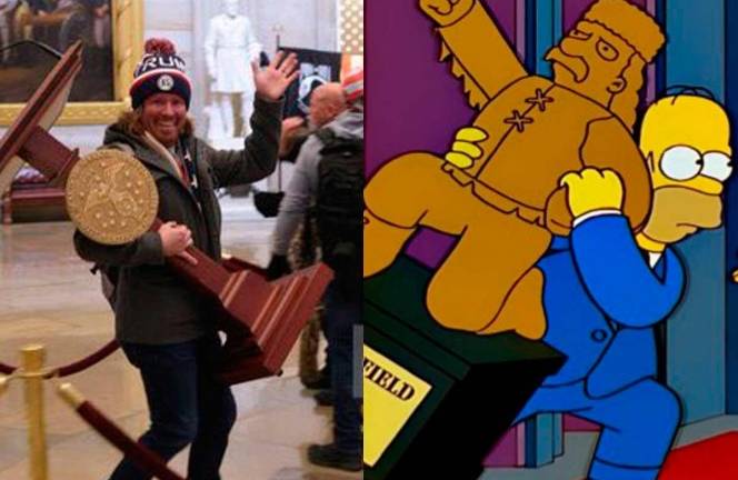 El capítulo de Los Simpson que predijo las protestas en el Capitolio