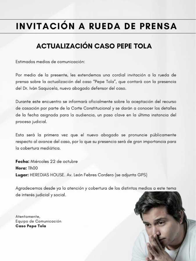 $!En 2018, Pepe Tola fue condenado a 16 años de prisión por presunto abuso sexual.