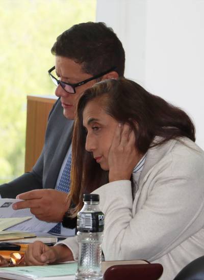 Audiencia de formulación de cargos por difusión de información reservada en contra de la excomandante Tannya Varela.