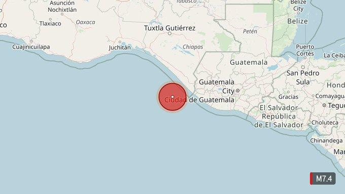 Terremoto de magnitud 7,4 sacude México y se activa alerta de tsunami