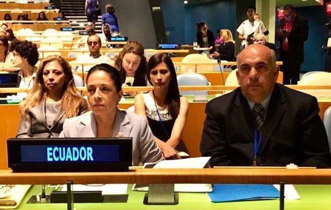 Rocío de Moreno representa a Ecuador en cita de la ONU