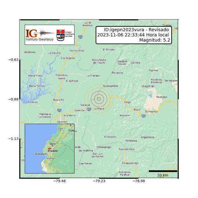 $!Temblor en Ecuador: sismo de magnitud 3,4 se registró en Tungurahua, luego del reportado en Cotopaxi