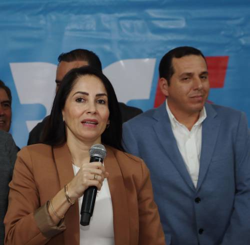 Fotografía de archivo de la expresidenta de la Revolución Ciudadana, Luisa González.