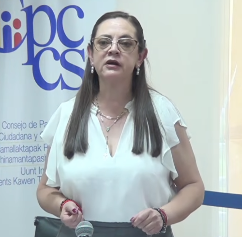 Daniella Camacho, concursante para Fiscal General del Estado.