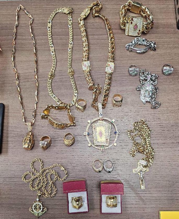$!Joyas halladas tras la detención de alias Fito en Manabí.