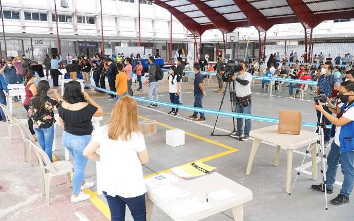 CNE realiza el primer simulacro electoral a 21 días de las Elecciones Generales