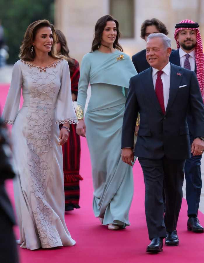 $!La reina estuvo acompañada por gran parte de la familia real hachemita.