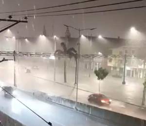 Lluvia con tormenta cayó sobre Guayaquil el 24 de octubre.