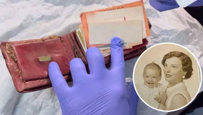 Hija recupera la billetera que su madre fallecida había perdido hace 65 años