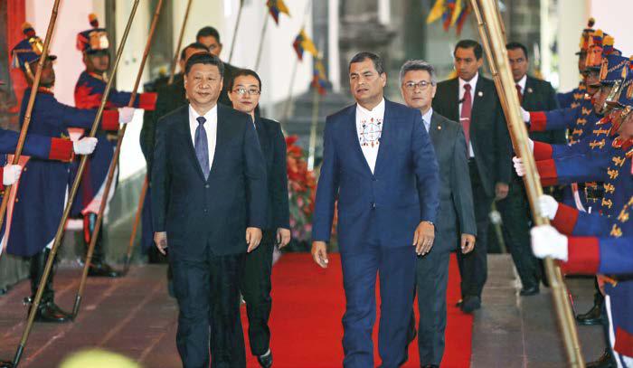 $!VISITA HISTÓRICA. Xi Jinping fue el primer presidente chino en realizar una visita oficial al Ecuador.