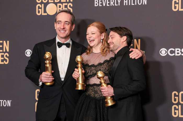 $!Sarah Snook y Kieran Culkin ganadores a mejor actor y actriz en una serie de drama, junto a Matthew Macfadyen ganador a mejor actor de reparto en televisión por Succession