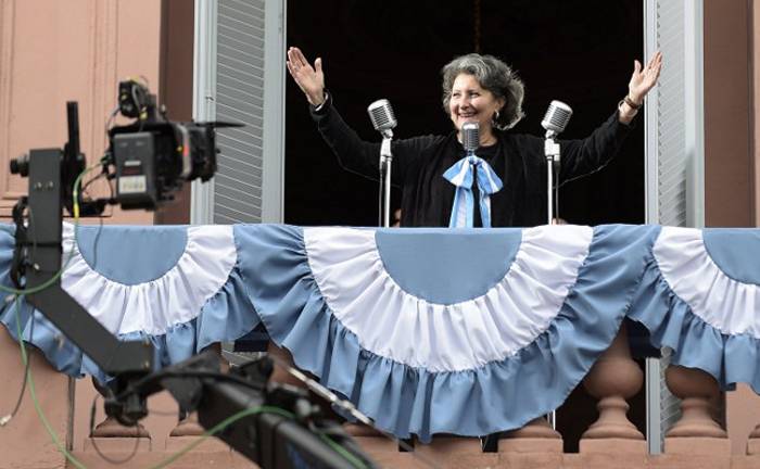 Ser Eva Perón por un minuto en el balcón de Casa Rosada