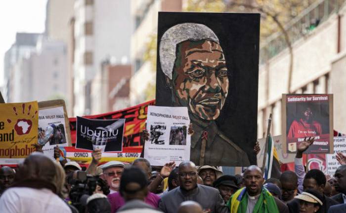 Marcha contra la xenofobia en Sudáfrica tras oleada de violencia
