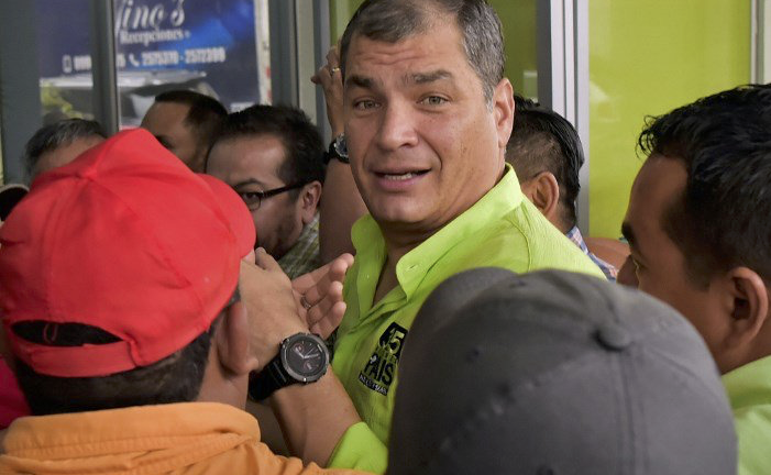 Correa explica cómo dará su versión en el caso 'Arroz Verde'