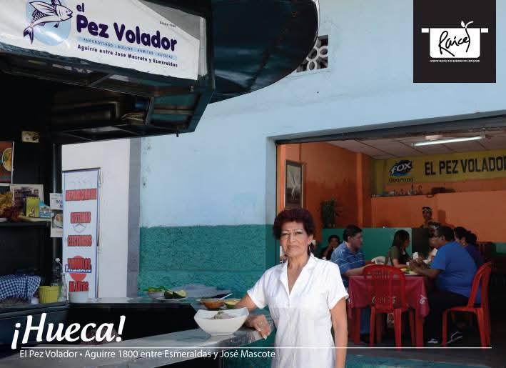 $!Angélica en su anterior local, donde recibió al chef Anthony Bourdain. A partir de allí, reconoce que los clientes no pararon de visitarla.