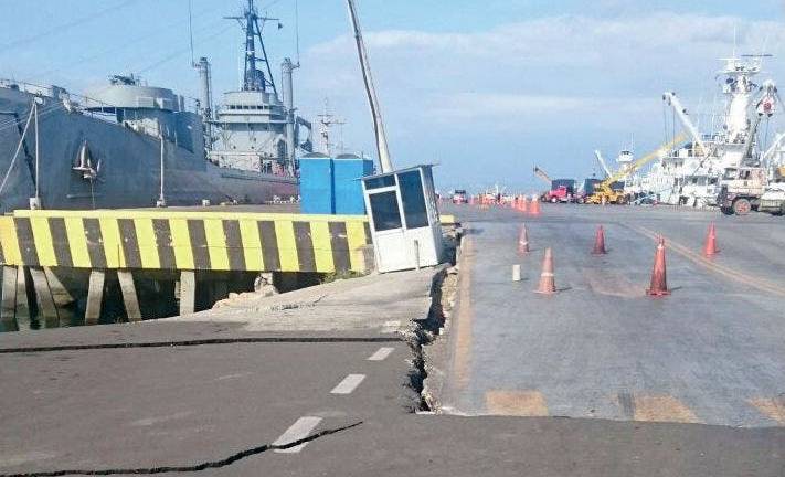 Estado de represas y puertos tras el terremoto