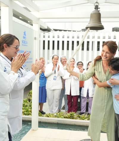 Cuando un paciente toca la campana significa que su cáncer está en remisión.