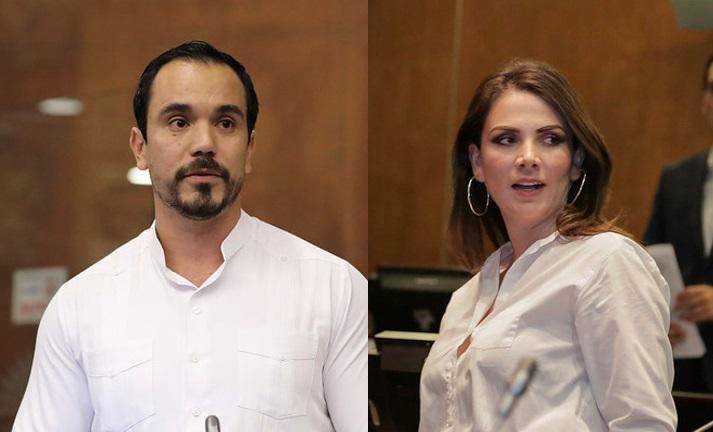 Acusaciones cruzadas entre asambleístas Ana Galarza y Jonathan Parra