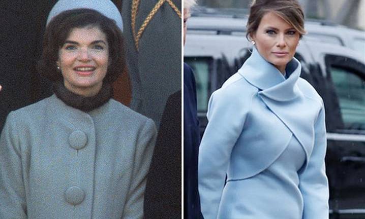 ¿El vestido de Melania Trump, una copia a uno de Jackie Kennedy?