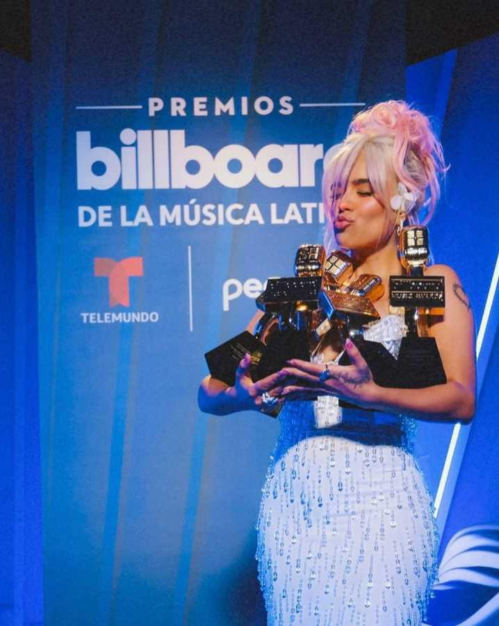 $!Karol G en el 2023 recibió varios reconocimientos, entre ellos el premio a Mejor Álbum del Año de los Premios Billboard a la música latina.