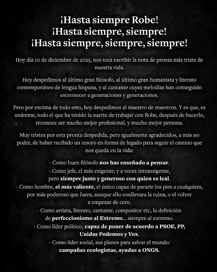 $!Los exintegrantes de la agrupación compartieron un comunicado con el último adiós al artista.